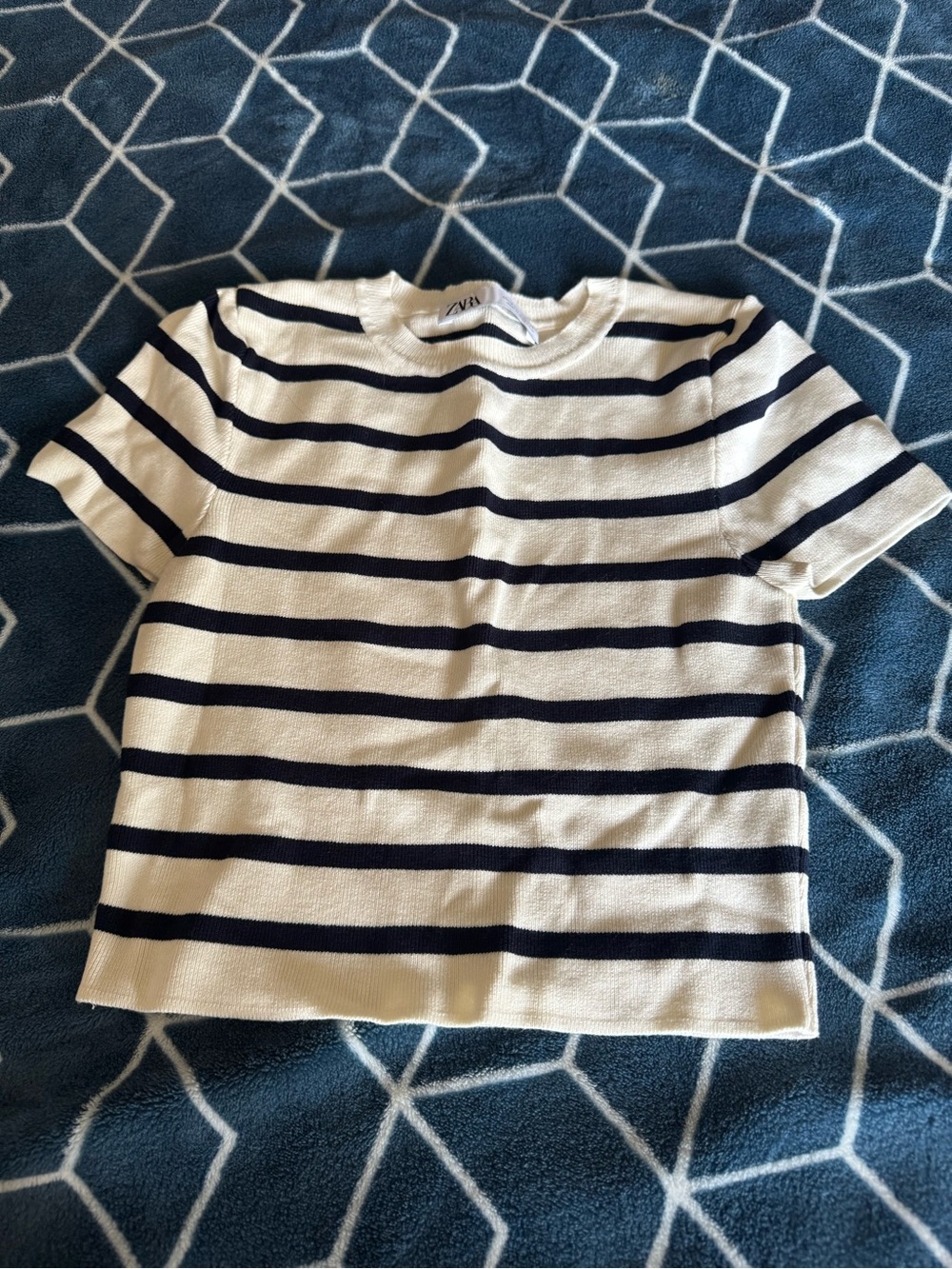 Zara striped crop top